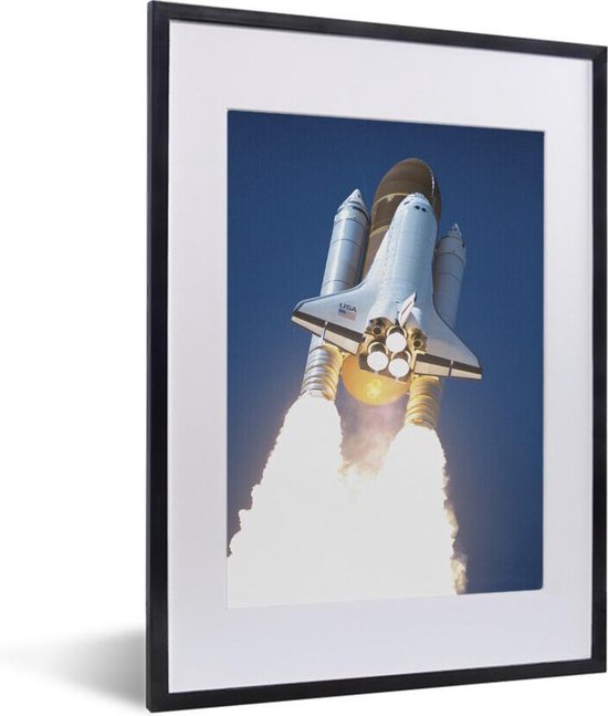 Fotolijst incl. Poster - Een close-up van de lancering van een spaceshuttle - 30x40 cm - Posterlijst