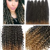 6X Passion Twist Hair Hairextensions 18" kleur1B/27 Balayage  Braiding hair