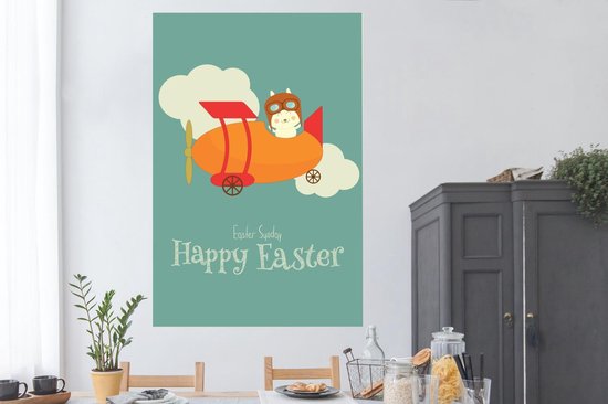 Pasen citation dimanche de Pâques Happy Pâques avec le plan 120x180 cm XXL / de Groot taille!