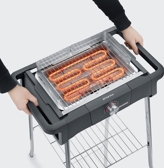 Severin PG 8124 STYLE Evo S Barbecue Grill met statief - eBBQ 2500W - 350gr.in 10min van Severin — afbeelding 3