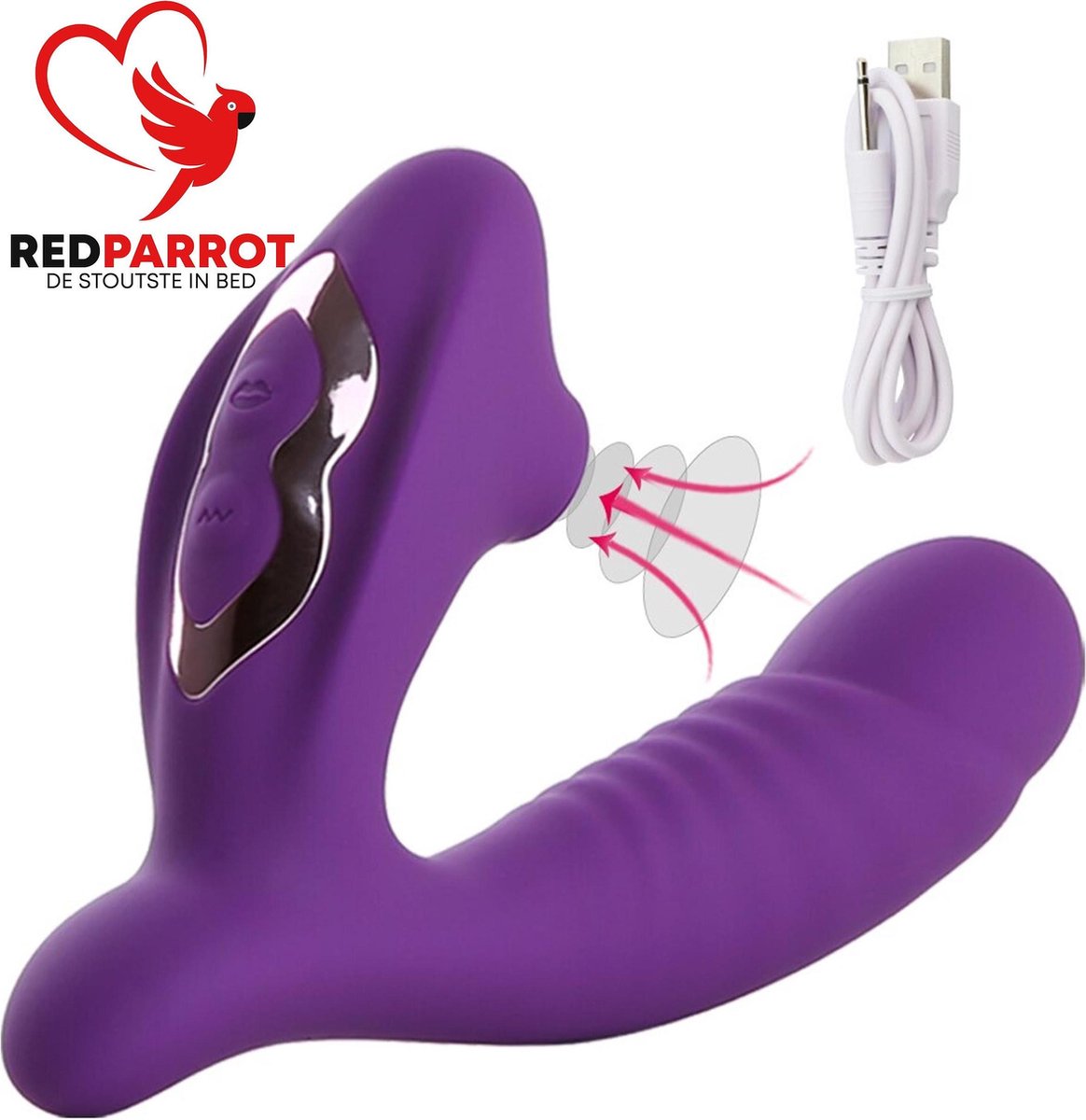 Goedkoopste Vibrator Royal | 2 functies | Trilfunctie | Zuigfunctie | G-spot | Clitoris