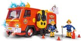 Simba - Brandweerauto met walkietalkie - Speelgoed brandweerwagen Jupiter en brandweerman Sam