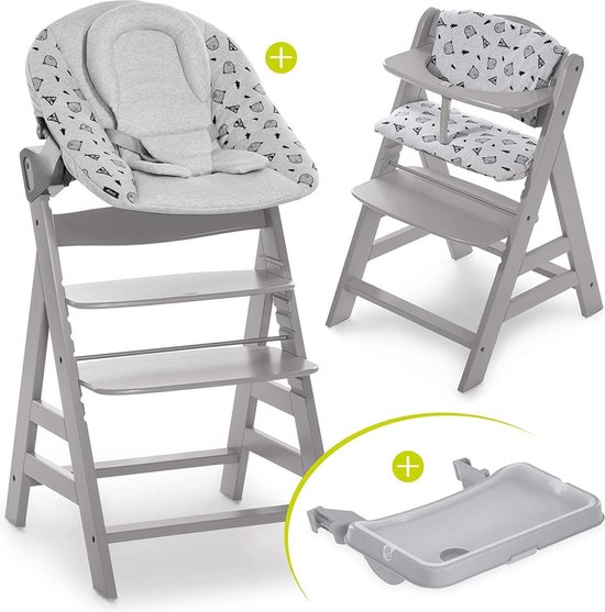 Hauck Alpha Plus Kinderstoel - Newborn Set XL - Grijs