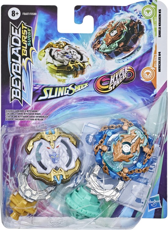 Beyblade Hypersphere Master Kerbeus K En Slingshock Leopard L Duo Pack Bol Com