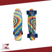 Penny Board voor Meisjes en Jongens – Skateboard – Longboard – Regenboog – Rainbow – Blauw – Geel – 22 inch