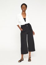 LOLALIZA Losse broek met wijde broekspijpen - Zwart - Maat 40
