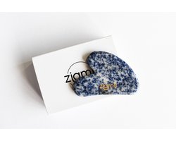 Ziamli Gua sha schraper - 100% sodalite - Gezicht massage - Premium kwaliteit sodaliet - Gua sha massage