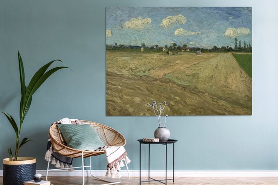 Peintures sur toile - Champs labourés - Vincent van Gogh - 160x120 cm - Décoration murale XXL