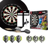 XQ-MAX - Michael van Gerwen complete dart starter set - dartbord - accessoires - dartbord surround ring zwart