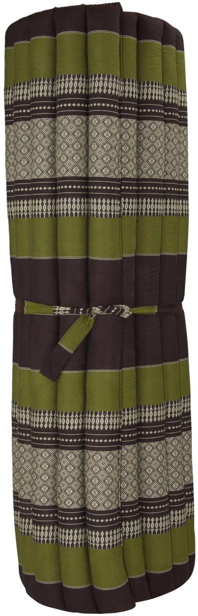 Fine Asianliving Thaise Mat Oprolbaar Matras 200x100x4.5cm Groen Meditatie Mat Matras