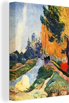 Canvas Schilderij Les Alyscamps - Schilderij van Paul Gauguin - 90x120 cm - Wanddecoratie
