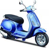 Vespa Primavera 150 (Blauw) (20 cm) 1/12 Maisto - Modelauto - Schaalmodel - Modelauto - Miniatuurauto - Miniatuur autos