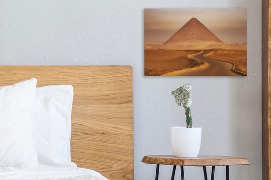 Pyramide rouge de Snofroe à Dashur en Egypte 30x20 cm - petit - Tirage photo sur toile (Décoration murale salon / chambre)