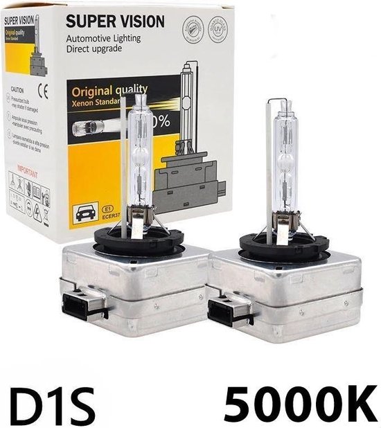 Lampes au xénon D1S 5000K (lot de 2 pièces) blanc brillant / feux de route  / feux de