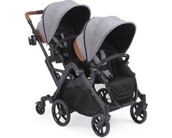 Duo Kinderwagen, Tandem, Contours Curve grijs
