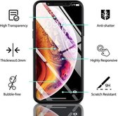 iPhone XS MAX screenprotector - tempered glass – anti scratch – iPhone XS MAX screen protector – case friendly (Zwart)