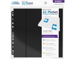 Ultimate Guard 24-Pocket QuadRow Pages Side-Loading (10) - Black