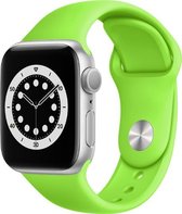 Siliconen watch bandje - Groen - 38/40mm - M/L - Series 1 2 3 4 5 6 SE - Geschikt voor Apple Watch
