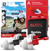 Alpine MotoSafe Pro - Motor oordoppen - Gehoorbescherming Race en Tour - Wit - 2 sets