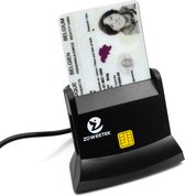 eID Kaartlezer - Identiteitskaartlezer - Simkaart, SD & Micro SD Lezer - ID Reader - Geschikt voor Belgische Kaarten - Identiteitskaart - Kaartlezer identiteitskaart- Elektronisch
