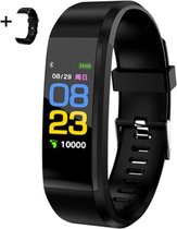 Belesy® Smartwatch – Smartwatch Dames – Smartwatch Heren - Horloge – Stappenteller – Bloeddrukmeter - Verbrande calorieën – 3x sportmodus - Siliconen - Zwart - Cadeau