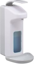 desinfectie dispenser - wand - 1000 ml - met lekbak - zeep - desinfectiemiddel - hangend