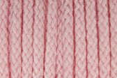 koord roze - 4 mm - jassenkoord licht rose - kledingkoord voor capuchon/jas/parka - 2 m hobbykoord