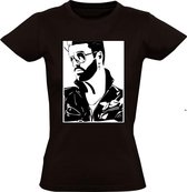 George Michael Dames t-shirt  | Zwart
