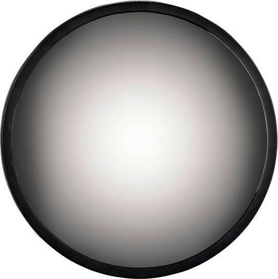 venijn Kaal knoflook Spiegel rond zwart 30cm - met bolling | bol.com