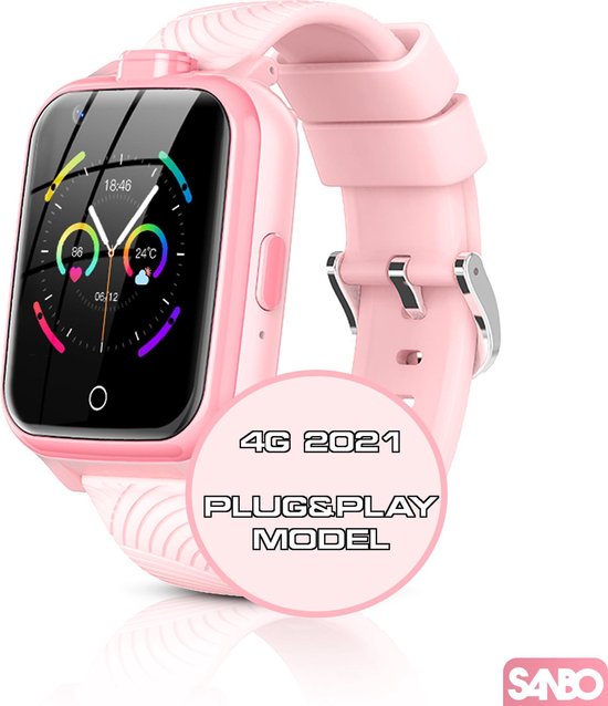 meteoor zak Activeren Sanbo® I30 Smartwatch - kinder smartwatch – GPS – 4G – Horloge – Smartwatch  Kids –... | bol.com