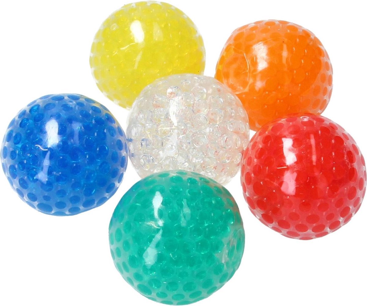 Banzaa Anti stressbal Mesh 7cm ‒ Mega super pack 6 stuks ‒ Multicolour