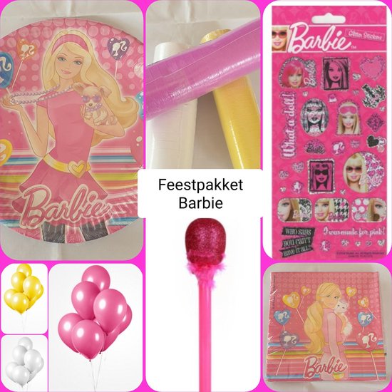 Laatste verbergen Adolescent Barbie Feest / Versierpakket , Kinderen, Kinderfeest, Roze, Verjaardag |  bol.com