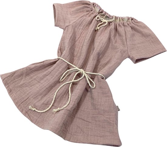 tinymoon Robe Filles Soft Nature – manches courtes – modèle Flare – Rose – Taille 110/116