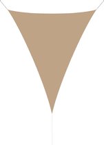 hanSe® Schaduwdoek Driehoek Gelijkbenig Waterdoorlatend 3,5x3,5x4,95 m Zand