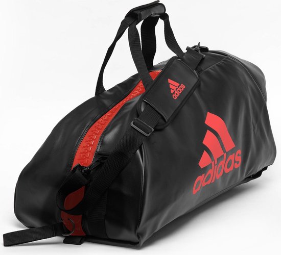 Sac de sport et sac à dos Adidas | Faux cuir | noir avec logo rouge -  Couleur du... | bol.com