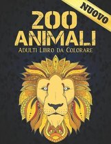 200 Animali Adulti Libro da Colorare Nuovo