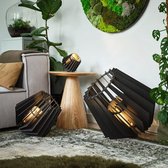 Van Tjalle en Jasper | Mini-spot tafellamp - Black | Bouw pakket | MDF (hout) | Zwart | E14 fitting | Laser gesneden | Sfeer licht | schemerlamp | Dutch Design