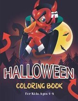 Halloween Coloring Book For Kids Ages 4-8