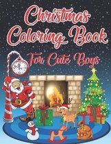 Christmas Coloring Book For Cute Boys