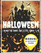 Halloween Coloring Book for Kids ages 4-6