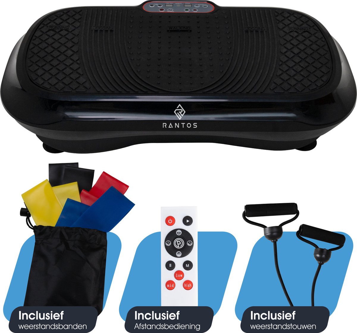 Piastra Vibrante VirtuFit - Powerplate Con 10 Programmi E 99 Velocità Per Allenamento Fitness A Casa