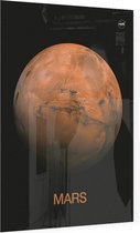 Valles Marineris-halfrond van Mars, NASA Science - Foto op Plexiglas - 30 x 40 cm