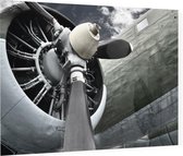 Vliegtuig propellor - Foto op Plexiglas - 60 x 40 cm
