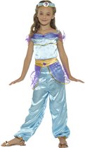 SMIFFYS - Blauw Arabisch prinses kostuum voor meisjes - 146/158 (10-12 jaar)