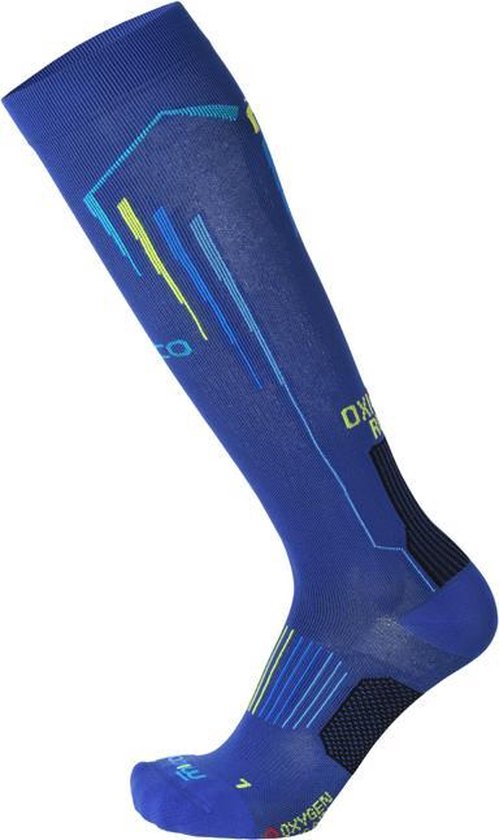 Mico OXI-JET compression long socks blauw maat S