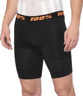 100% Jeugd MTB Fietsshort Crux Liner - Zwart - S