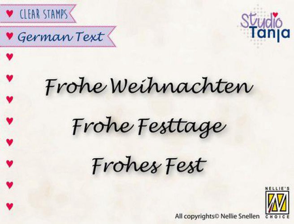 Nellies Choice Clearstempel - German texts - Gesegnetes (DE) GTCS003 74x67mm