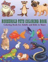 Household Pets coloring book