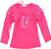 Bolero longsleeve meisjes babykleding katoen roze maat 74/80