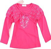 Bolero longsleeve meisjes babykleding katoen roze maat 68/74